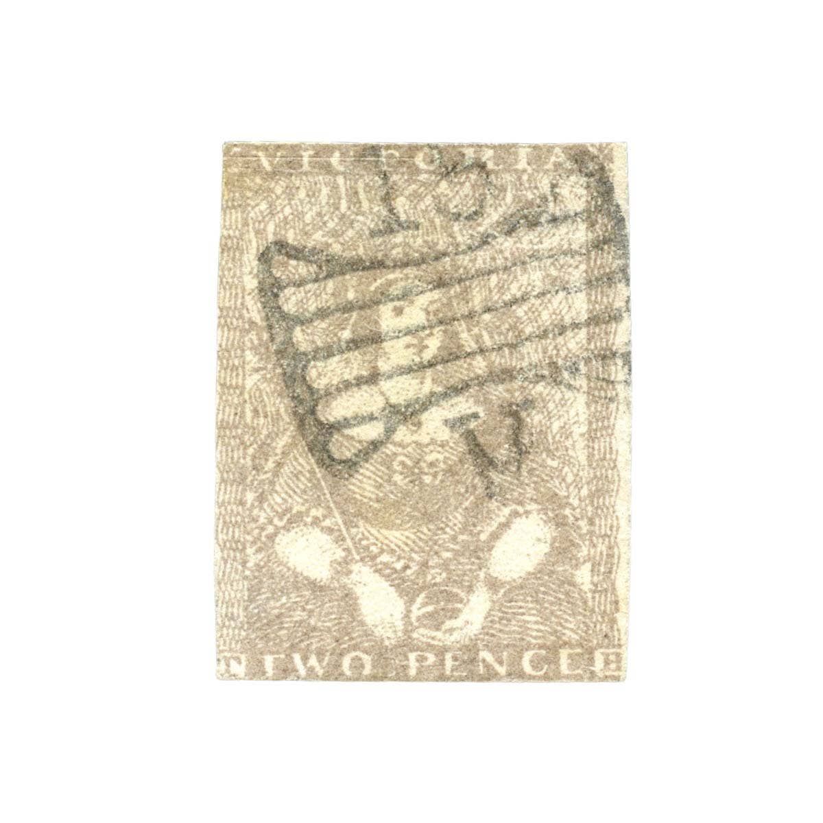 1850 Victoria 2d Brown Half Length FINE USED