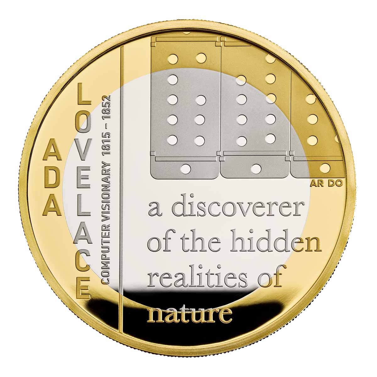 Ada Lovelace 2023 UK £2 Silver Proof Piedfort Coin