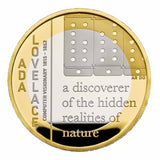 Ada Lovelace 2023 UK £2 Silver Proof Piedfort Coin