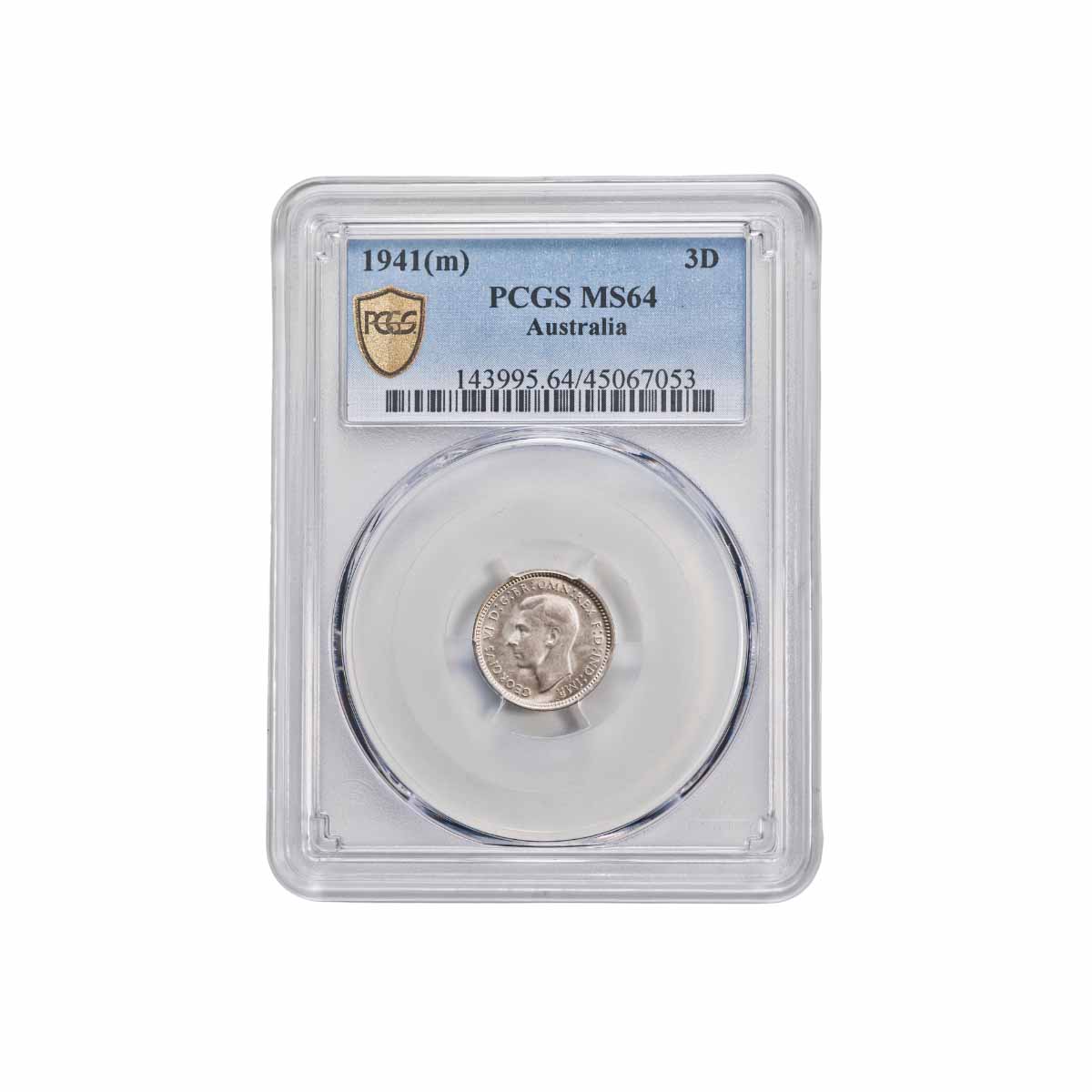 1941 Threepence PCGS MS64 (Gem Uncirculated)