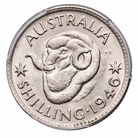 1946 Shilling PCGS MS64 (Choice Uncirculated)