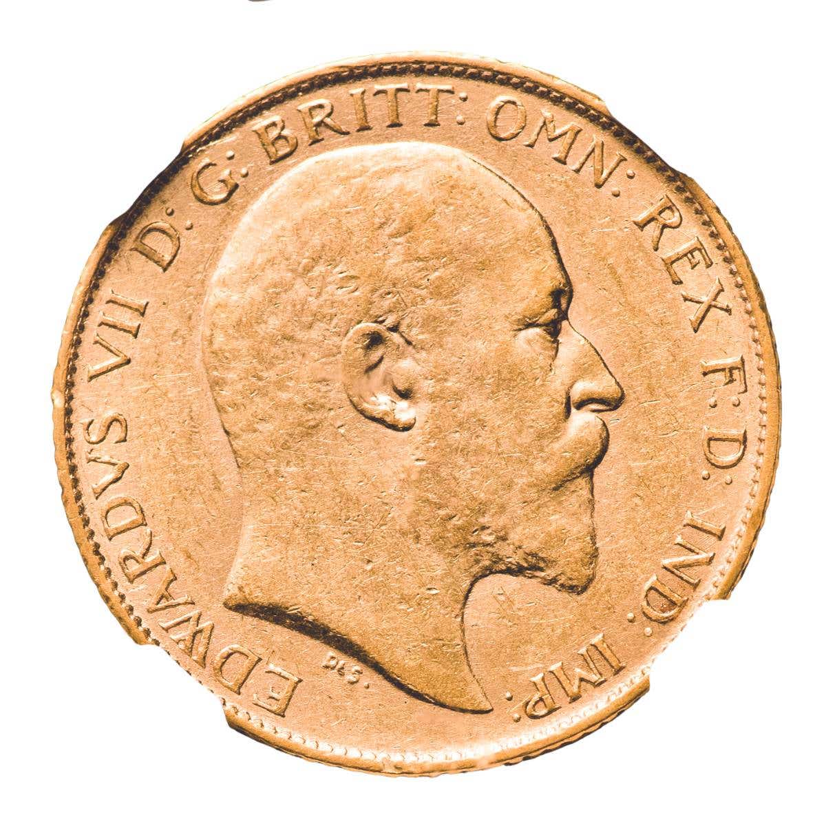 1908 Perth Edward VII Gold Half Sovereign NGC XF45