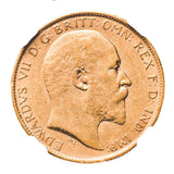 1908 Perth Edward VII Gold Half Sovereign NGC XF45