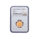 1908 Perth Edward VII Gold Half Sovereign NGC XF45