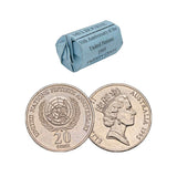 Australia United Nations 1995 20c Cupro-Nickel Uncirculated 20-Coin Reserve Bank Mint Roll