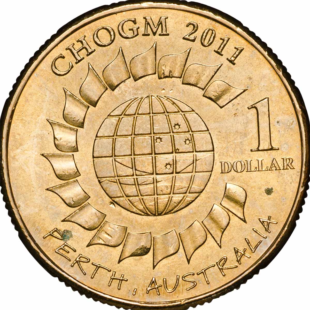 Australia CHOGM 2011 $1 Aluminium-Bronze Uncirculated 20-Coin RAM Mint ...