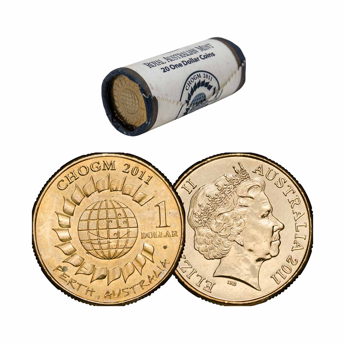 Australia CHOGM 2011 $1 Aluminium-Bronze Uncirculated 20-Coin RAM Mint ...