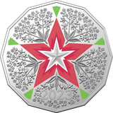 Christmas 2023 50c Colour  Cu-Ni Uncirculated Coin