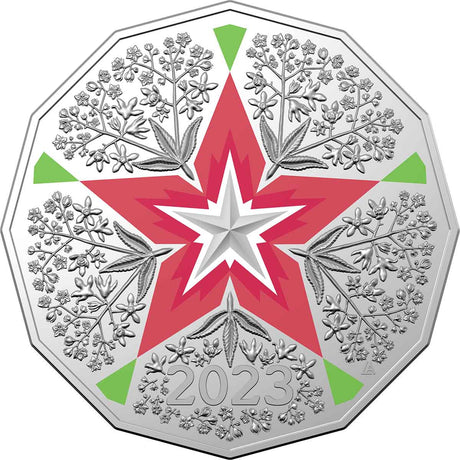 Christmas 2023 50c Colour  Cu-Ni Uncirculated Coin