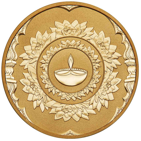 Diwali 2023 Gold-plated 1oz Silver Medallion