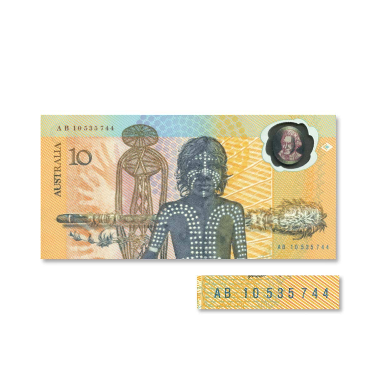 1988 $10 R310aF Bicentennial AB10 First Prefix Banknote Uncirculated