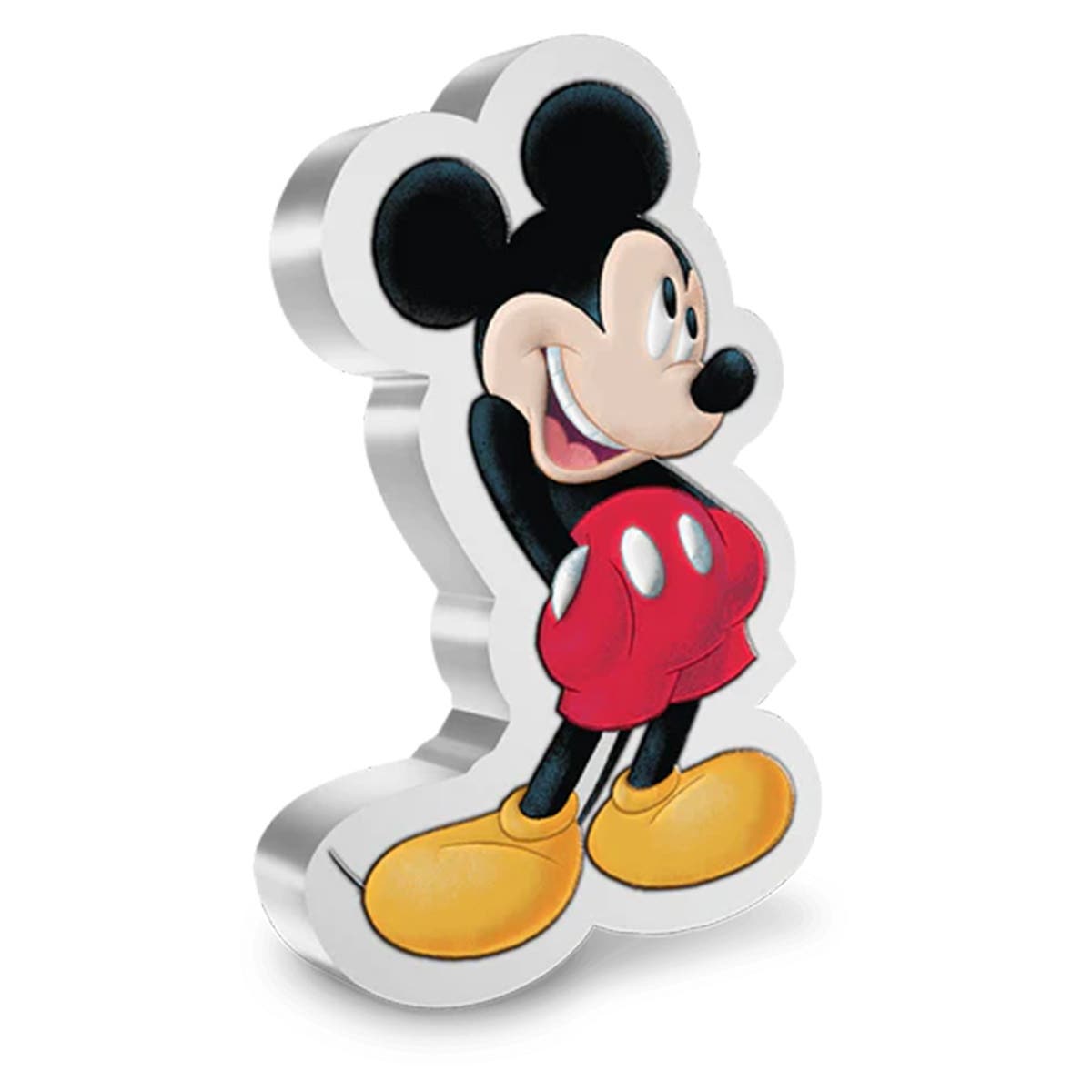 Micky Mouse Shaped 2021 $2 1oz Fine Silver Proof Coin
