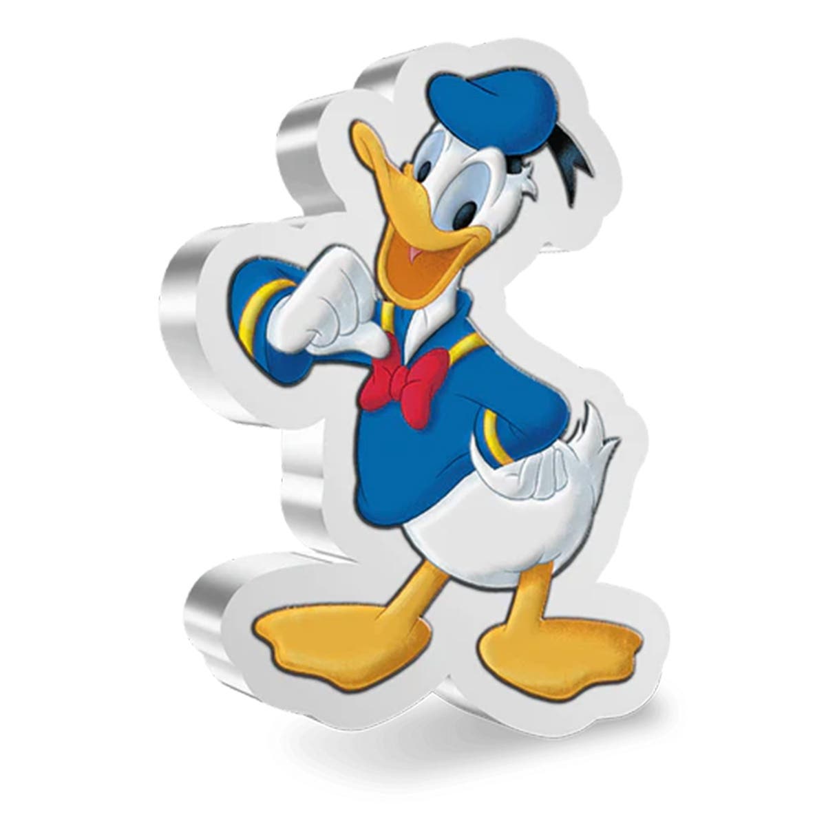 Donald Duck Shaped 2021 $2 1oz Fine Silver Proof Coin