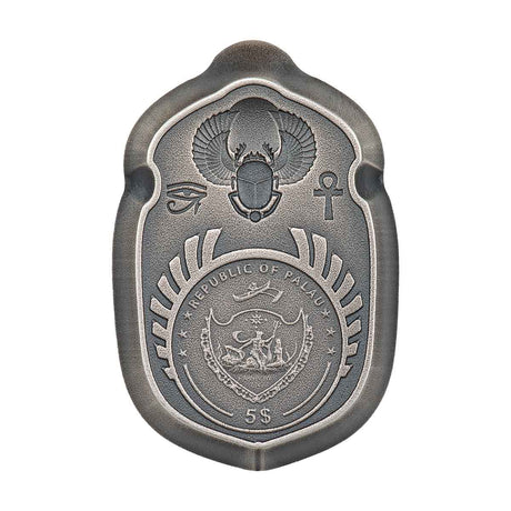 Scarab - Cheops 2023 500 T 1oz Silver Antique Coin