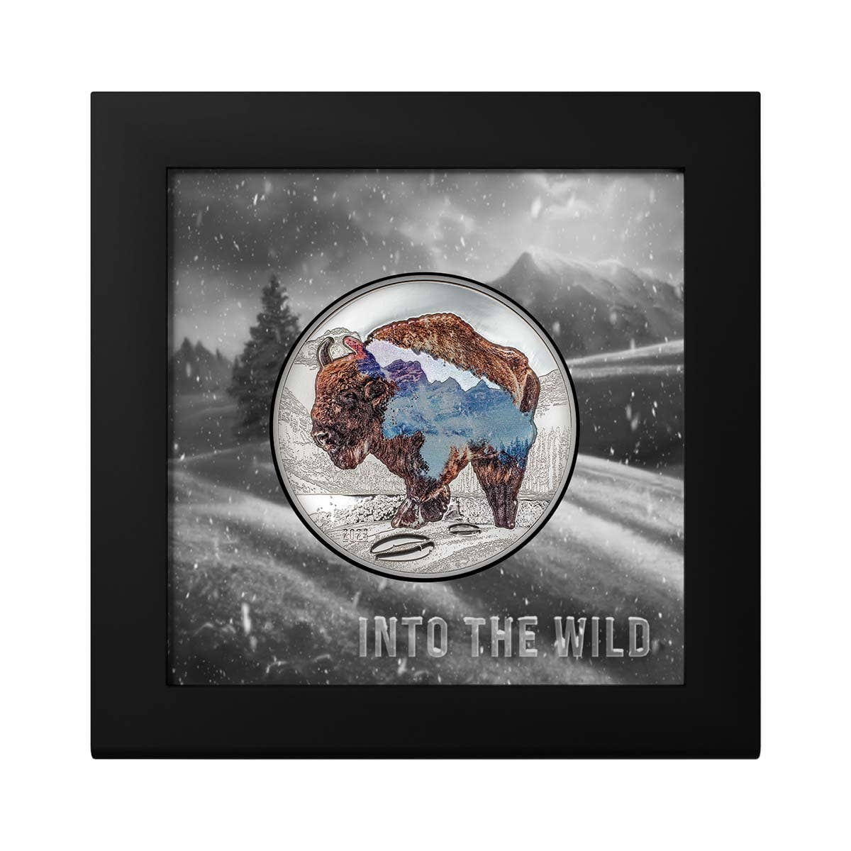 Into the Wild 2023 1000T Bison 2oz Silver Proof Coin