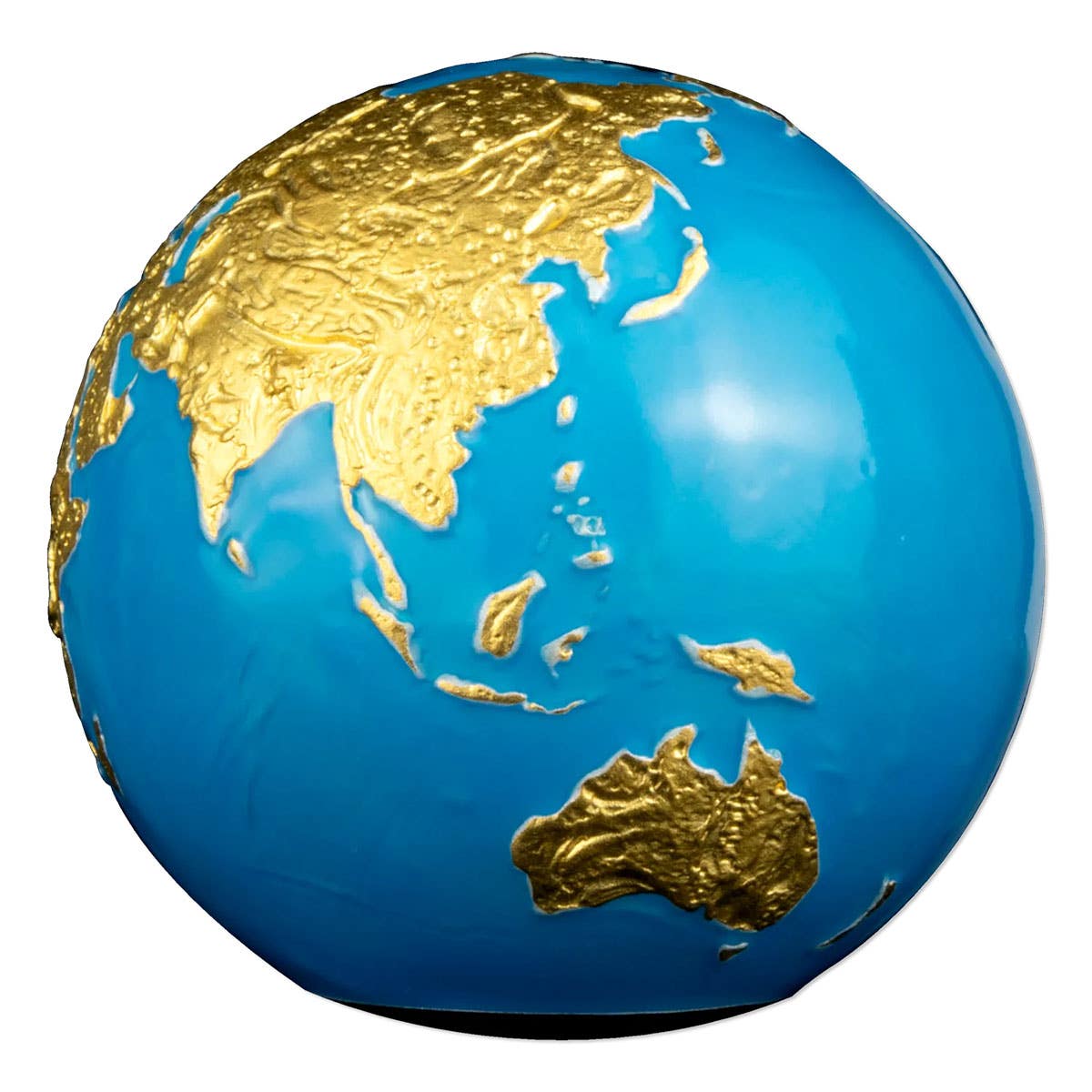 Blue Marble Glow in the Dark 2023 $5 3oz Silver Gilded Enamel Brilliant Uncirculated Coin