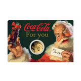 Coca-Cola 2023 3000Francs 1/1000oz Gold Santa Coin in Card