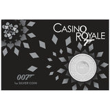 James Bond 2023 $1 Casino Royale Casino Chip 1oz Silver Brilliant Uncirculated Coin