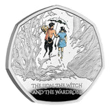 The Lion, the Witch and the Wardrobe 2023 50p Silver Proof Colour Coin