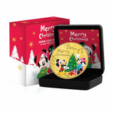 Mickey and Minnie Luxe Colour Gold-Plated Medallion