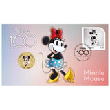 Disney 100th Anniversary 2023 $1 Minnie Mouse Stamp & Coin Cover