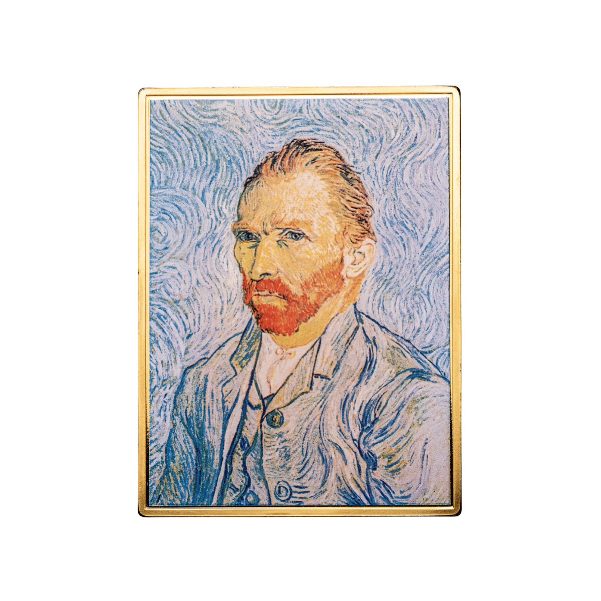 Vincent Van Gogh 2023 Self Portrait Gold Plated Medal