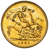 1899-1931 Perth Mint Gold Sovereign Complete 33-Coin Collection Very Fine-Uncirculated