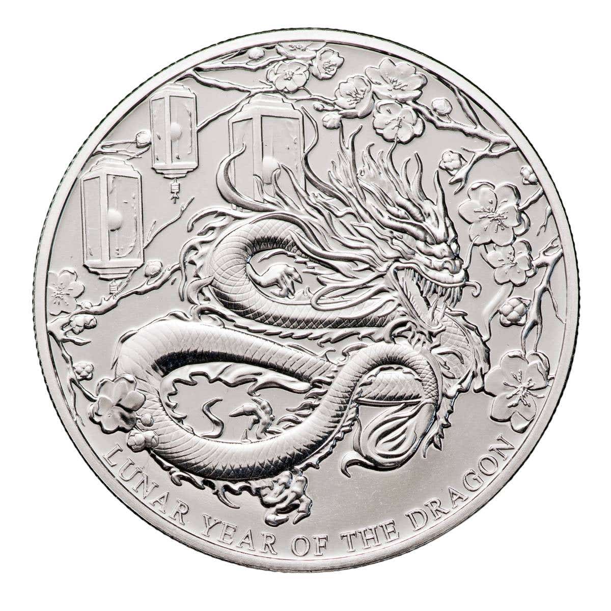 Lunar Dragon 2024 $1 1oz Silver Bullion Coin