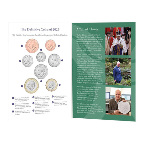 King Charles III 2023 Definitive Brilliant Uncirculated 8-Coin Set