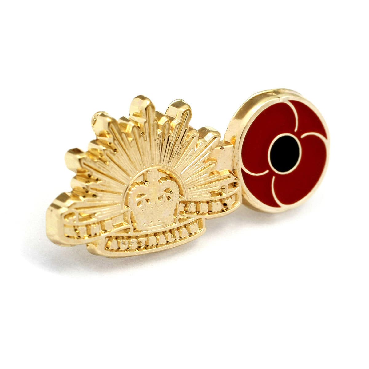 Army Poppy Lapel Pin