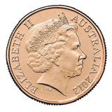 2012 $1 Wheat Sheaf Bluebell Counterstamp Al-Br Uncirculated Coin
