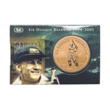 Australia Sir Donald Bradman 2001 $5 Aluminium-Bronze Uncirculated Coin