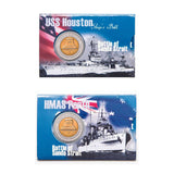 2002 $5 Battle of Sunda Strait Bimetal Uncirculated Coin Pair