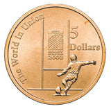 Australia 2003 $5 Rugby World Cup Aluminium-Bronze Uncirculated Coin
