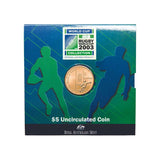 2003 $5 Rugby World Cup Al-Br Uncirculated Coin