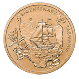 2004 $5 Bicentenary of Tasmania Al-Br Uncirculated Coin