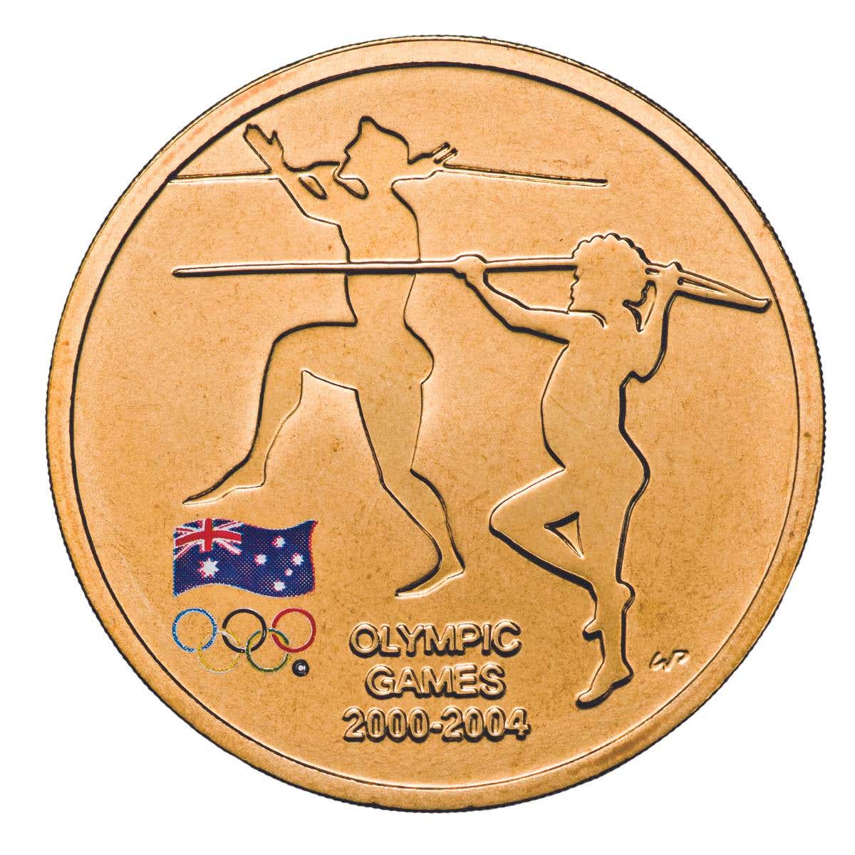 2004 $5 Sydney to Athens Al-Br Uncirculated Coin