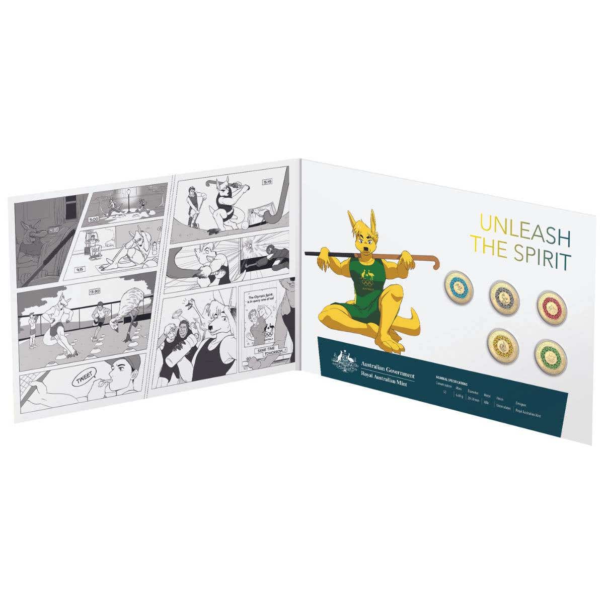 2020 $2 Olympic Games & Paralympic Games 6-Coin Uncirculated Set