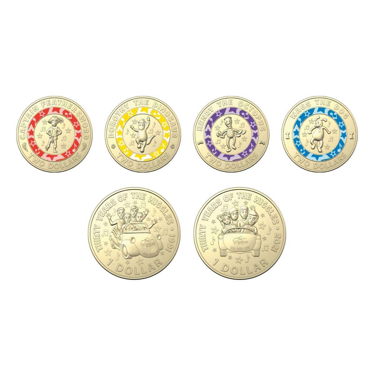 2021 Wiggles 6-Coin Uncirculated Set