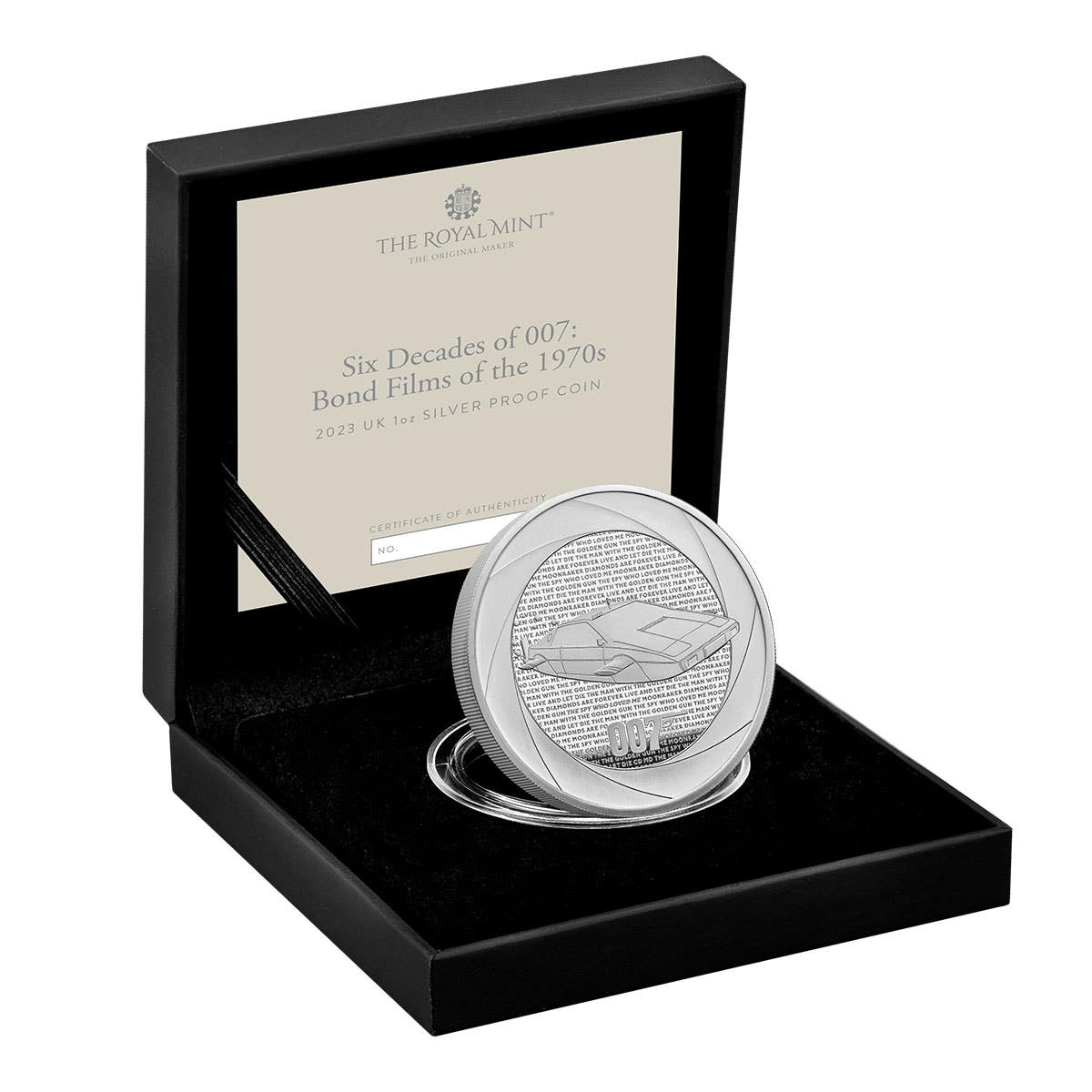 Bond Films of the 70's 2023 £2 1oz Silver Proof Coin