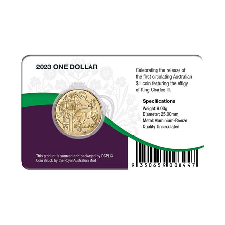 Australia Charles III 2023 $1 Aluminium-Bronze Uncirculated Coin Pack