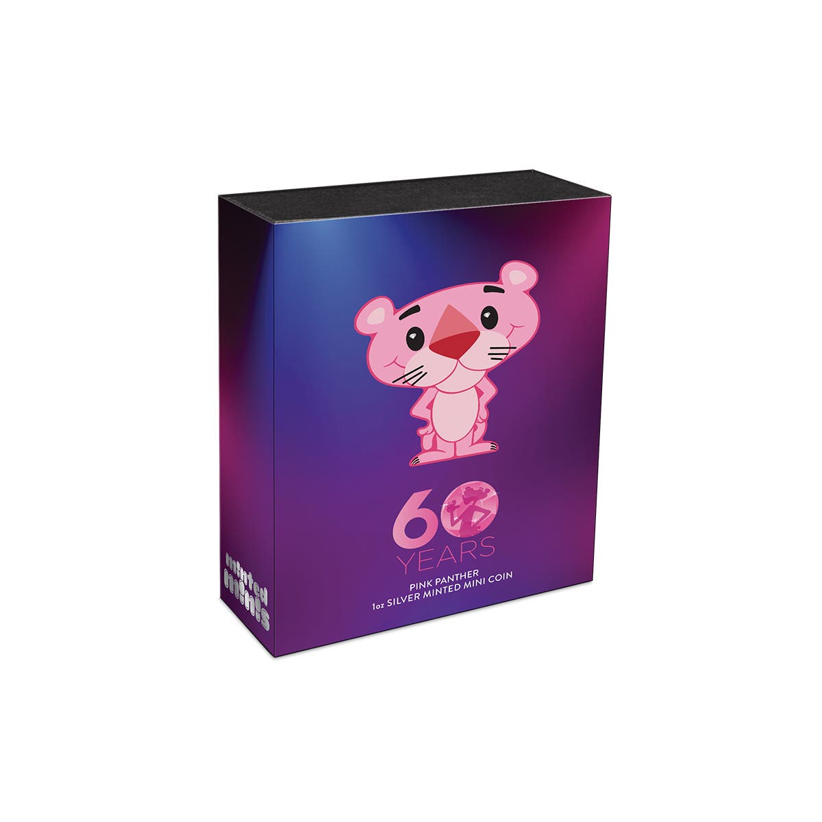 Pink Panther 60th Anniversary 2024 $1 1oz Silver Minted Mini Coin 