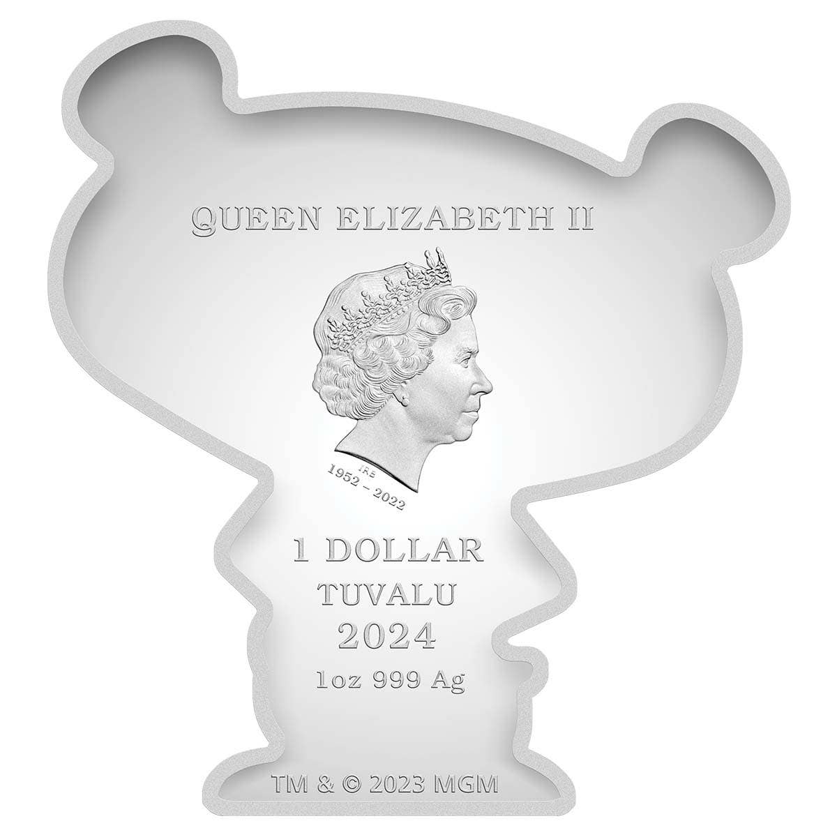 Pink Panther 60th Anniversary 2024 $1 1oz Silver Minted Mini Coin 