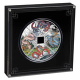 Year of the Dragon Quadrant 2024 $1 1oz Coloured Silver Proof Four-Coin Set