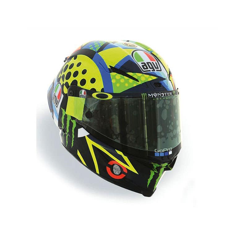 AGV Helmet - 2020 MotoGP Sepang Winter Test - #46 Valentino Rossi - 1:8 Model Helmet