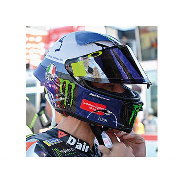 AGV Helmet - #46 Valentino Rossi - 2020 Misano MotoGP Race 1 - 1:8 Model Helmet