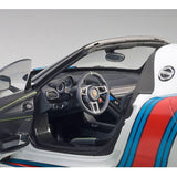 PORSCHE 918 SPYDER WEISSACH PACKAGE (WHITE/MARTINI LIVERY) - 1:18 Scale Composite Model Car
