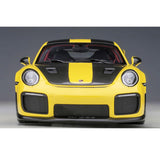 PORSCHE 911 (991.2) GT2 RS WEISSACH PACKAGE ( RACING YELLOW ) - 1:18 Scale Composite Model Car