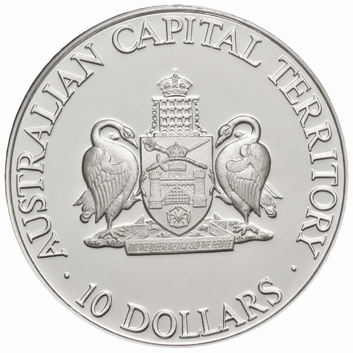 1993 $10 Australian Capitial Territory Silver Proof Coin