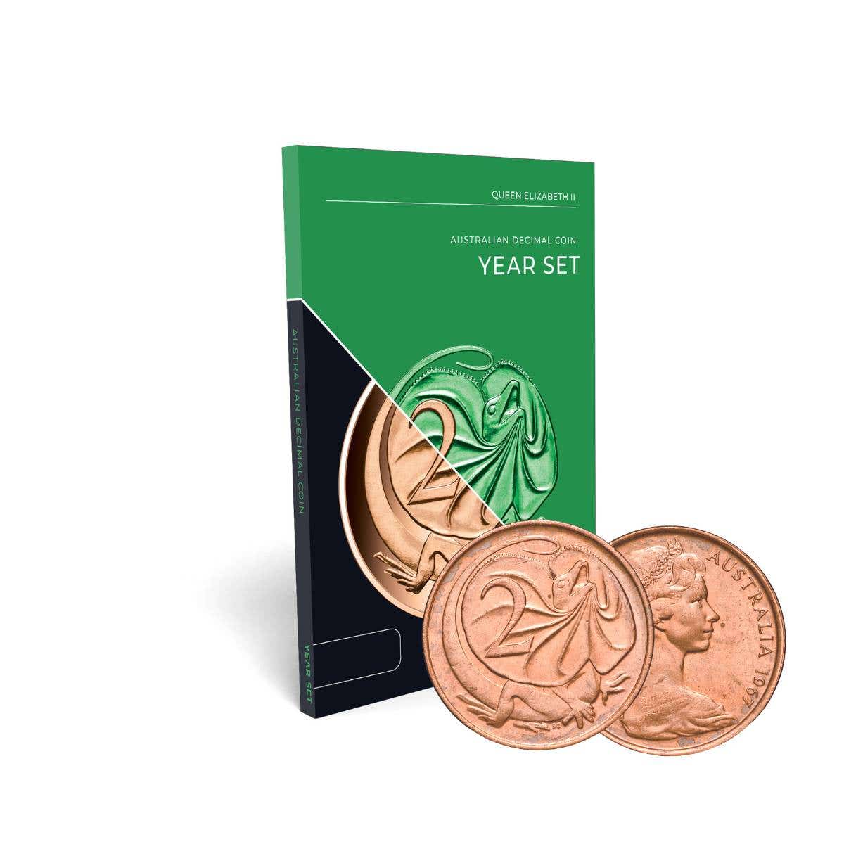 Australia 1967 Uncirculated 5-Coin Year Set